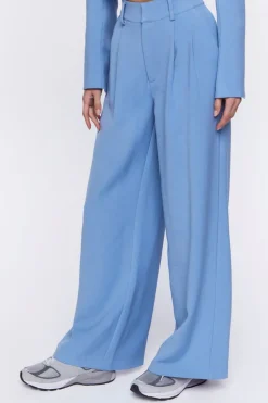 Mid-Rise Straight-Leg Trousers