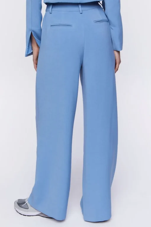 Mid-Rise Straight-Leg Trousers