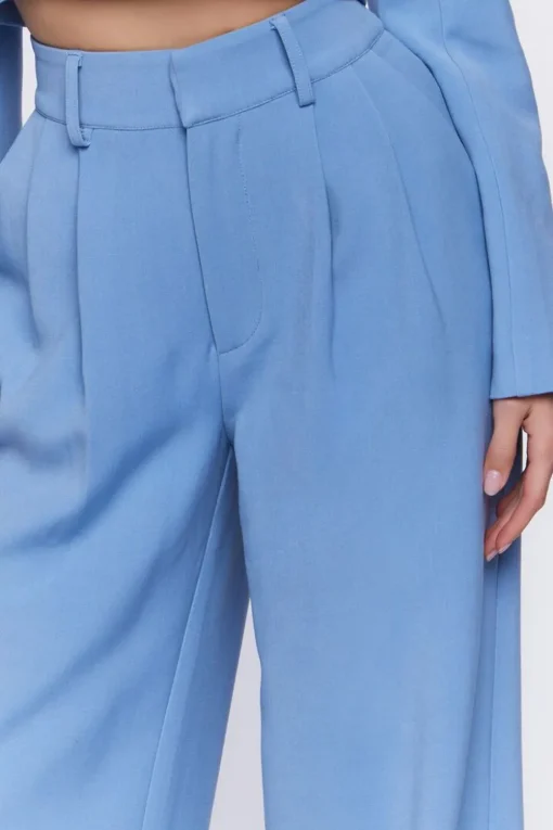 Mid-Rise Straight-Leg Trousers