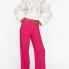 Mid-Rise Wide-Leg Pants