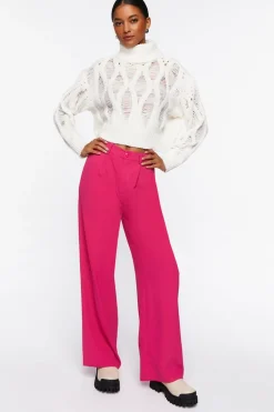 Mid-Rise Wide-Leg Pants