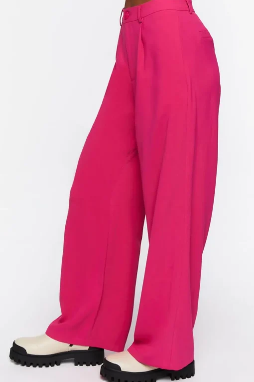 Mid-Rise Wide-Leg Pants