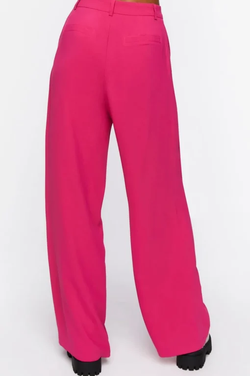 Mid-Rise Wide-Leg Pants