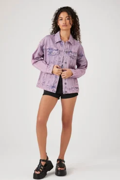 Mineral Wash Denim Trucker Jacket