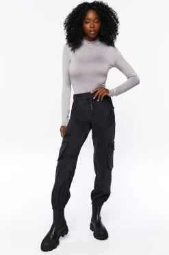Mock Neck Half-Zip Bodysuit
