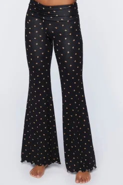 Mushroom Print Pajama Pants