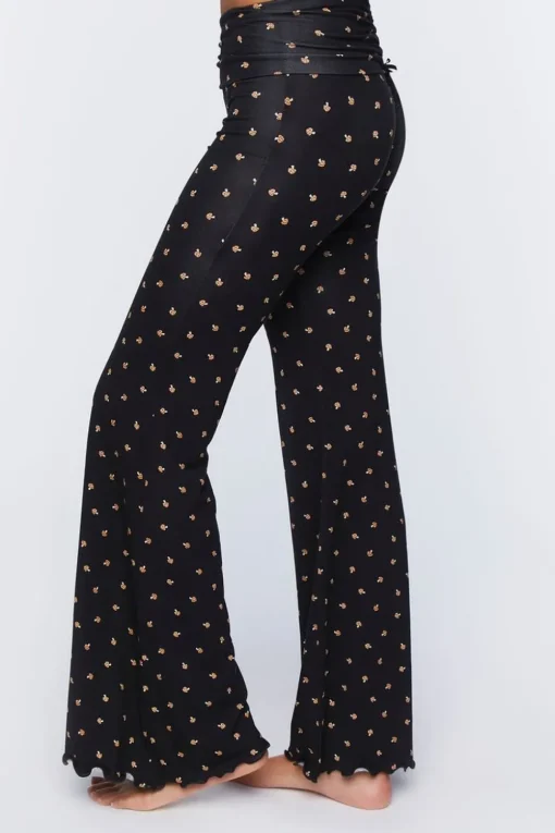 Mushroom Print Pajama Pants