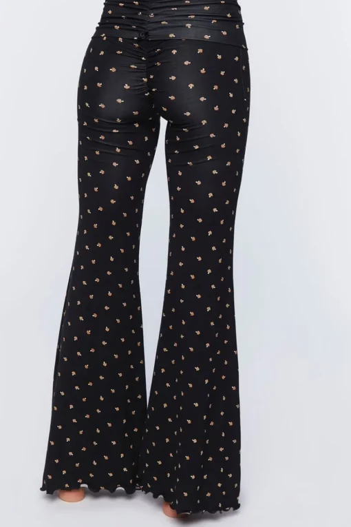 Mushroom Print Pajama Pants