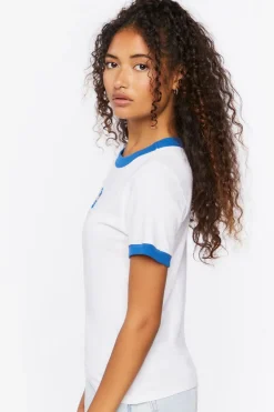 Nasa Graphic Ringer Cropped Tee