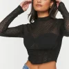 Netted Mesh Bustier Top