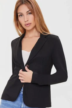 Notched Single-Breasted Blazer