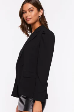 Notched Single-Breasted Blazer