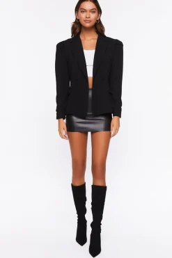 Notched Single-Breasted Blazer