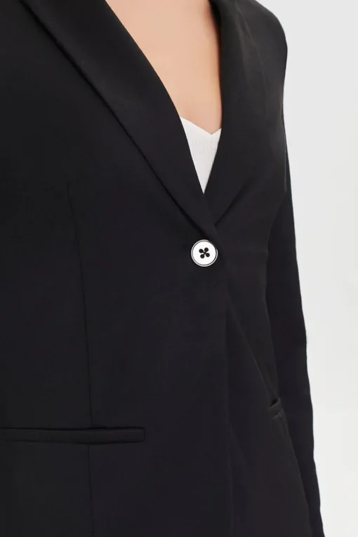 Notched Single-Breasted Blazer