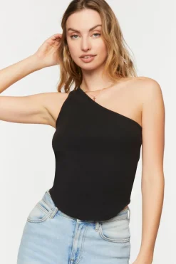 One-Shoulder Crop Top
