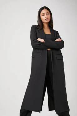 Open-Front Longline Blazer