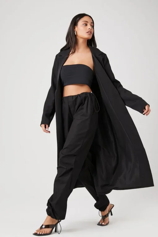 Open-Front Longline Blazer