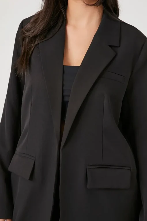 Open-Front Longline Blazer