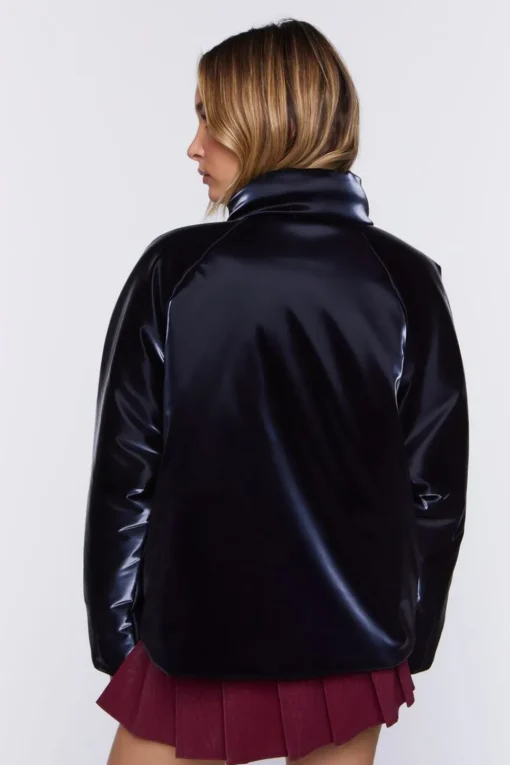 Open-Front Puffer Jacket