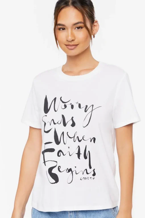 Organically Grown Cotton Faith Graphic Tee