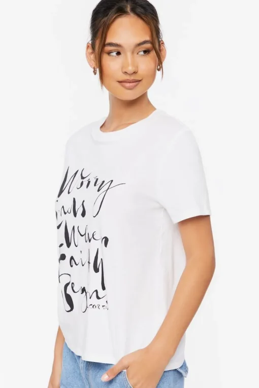 Organically Grown Cotton Faith Graphic Tee