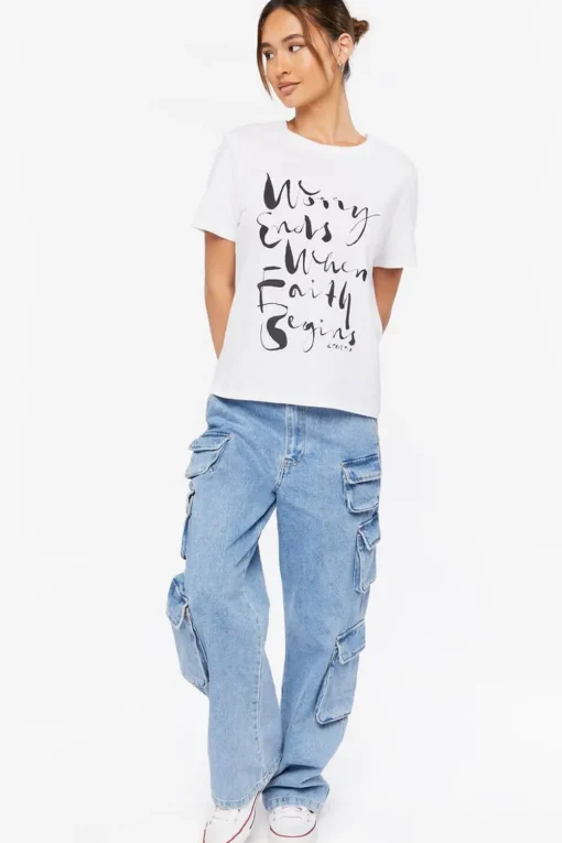 Organically Grown Cotton Faith Graphic Tee