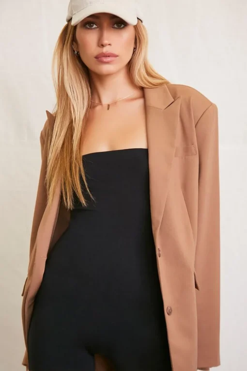 Oversized Single-Breasted Blazer