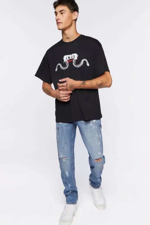 Paint Splatter Cargo Jeans