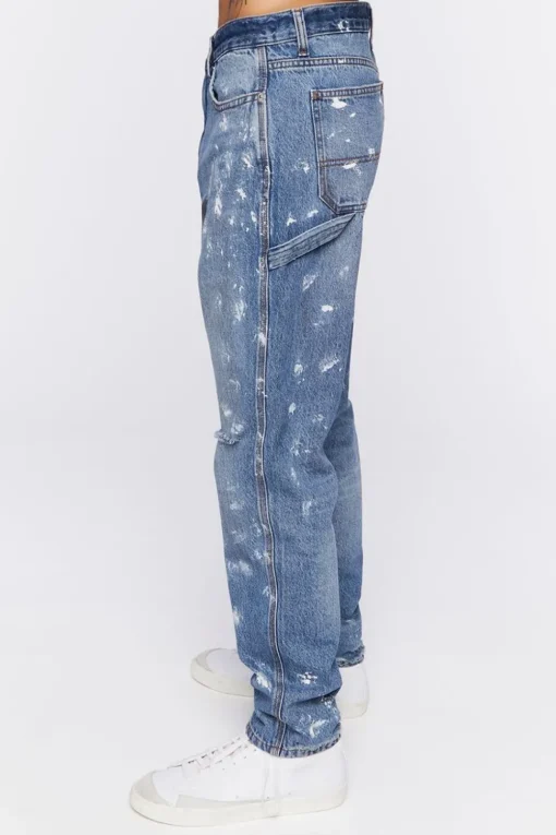 Paint Splatter Cargo Jeans