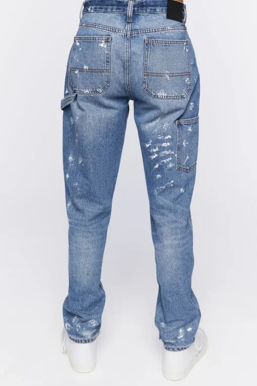 Paint Splatter Cargo Jeans