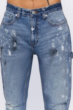 Paint Splatter Cargo Jeans