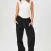 Paperbag Drawstring-Hem Joggers