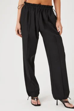Paperbag Drawstring-Hem Joggers