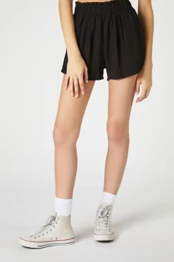 Paperbag High-Rise Shorts
