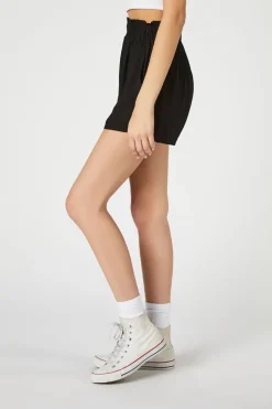 Paperbag High-Rise Shorts