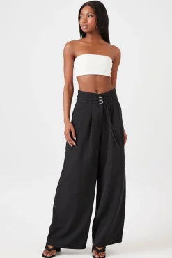 Paperbag Wide-Leg Pants