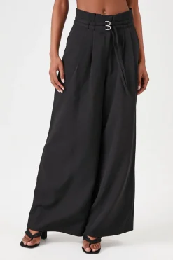 Paperbag Wide-Leg Pants