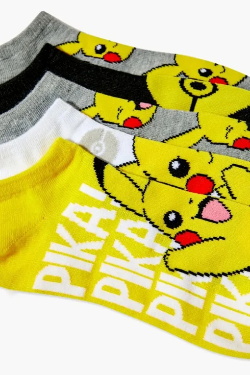 Pikachu Ankle Socks Set - 5 Pack