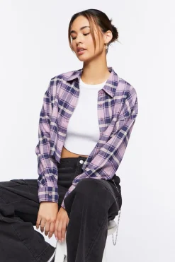 Plaid Cropped Shirt