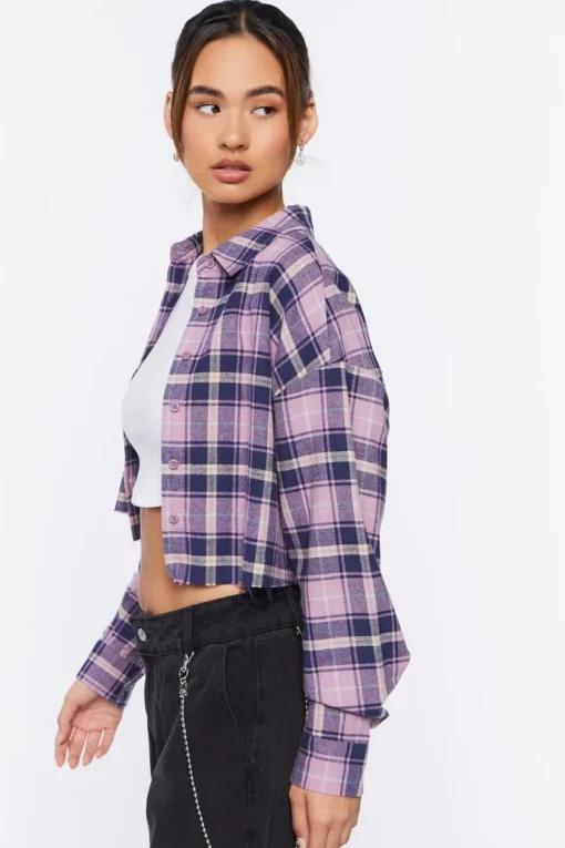 Plaid Cropped Shirt