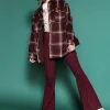 Plaid Drop-Sleeve Shacket