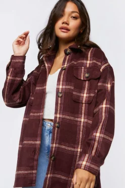 Plaid Drop-Sleeve Shacket