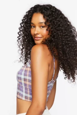 Plaid Lounge Cropped Cami