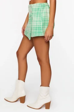 Plaid Wrap Skort
