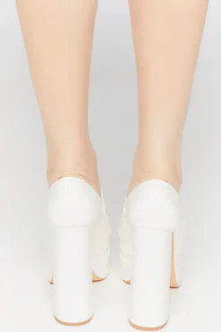 Platform Penny Loafer Pumps