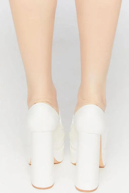 Platform Penny Loafer Pumps