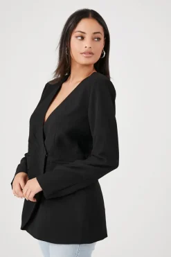 Plunging Wrap Blazer