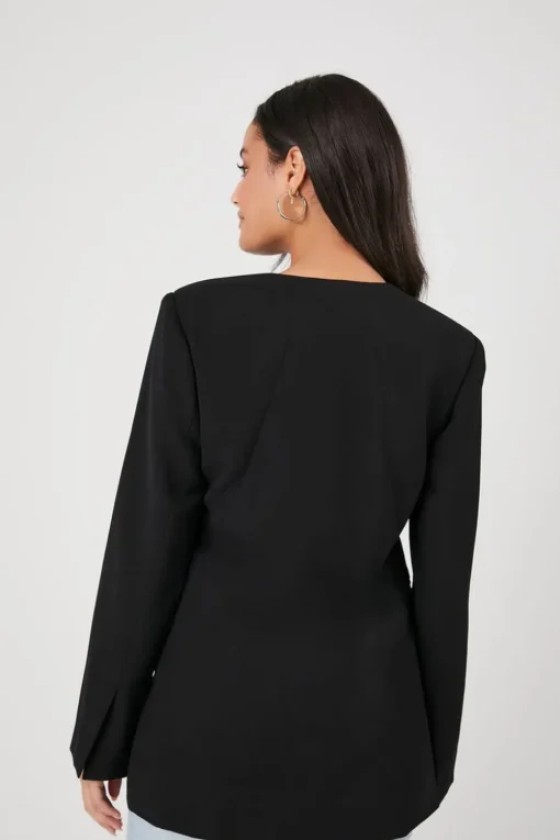 Plunging Wrap Blazer