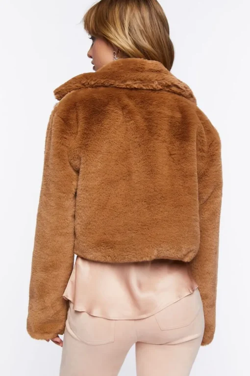 Plush Cropped Coat