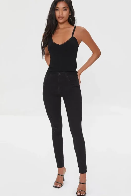 Pointelle Sweater-Knit Cami
